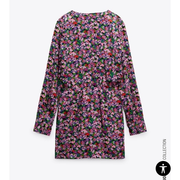Zara Floral Print Dress NWT - Picture 4 of 6